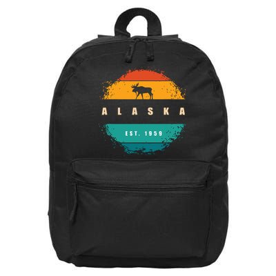 State Of Alaska 16 in Basic Backpack