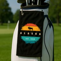 State Of Alaska Golf Towel