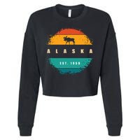State Of Alaska Cropped Pullover Crew