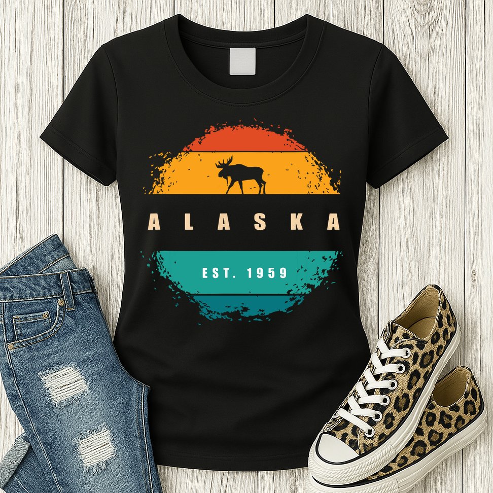 State Of Alaska Womens T-Shirt