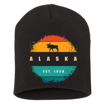 State Of Alaska Short Acrylic Beanie