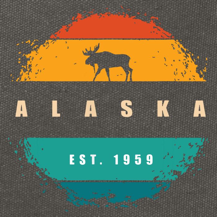 State Of Alaska Cotton Canvas Backpack