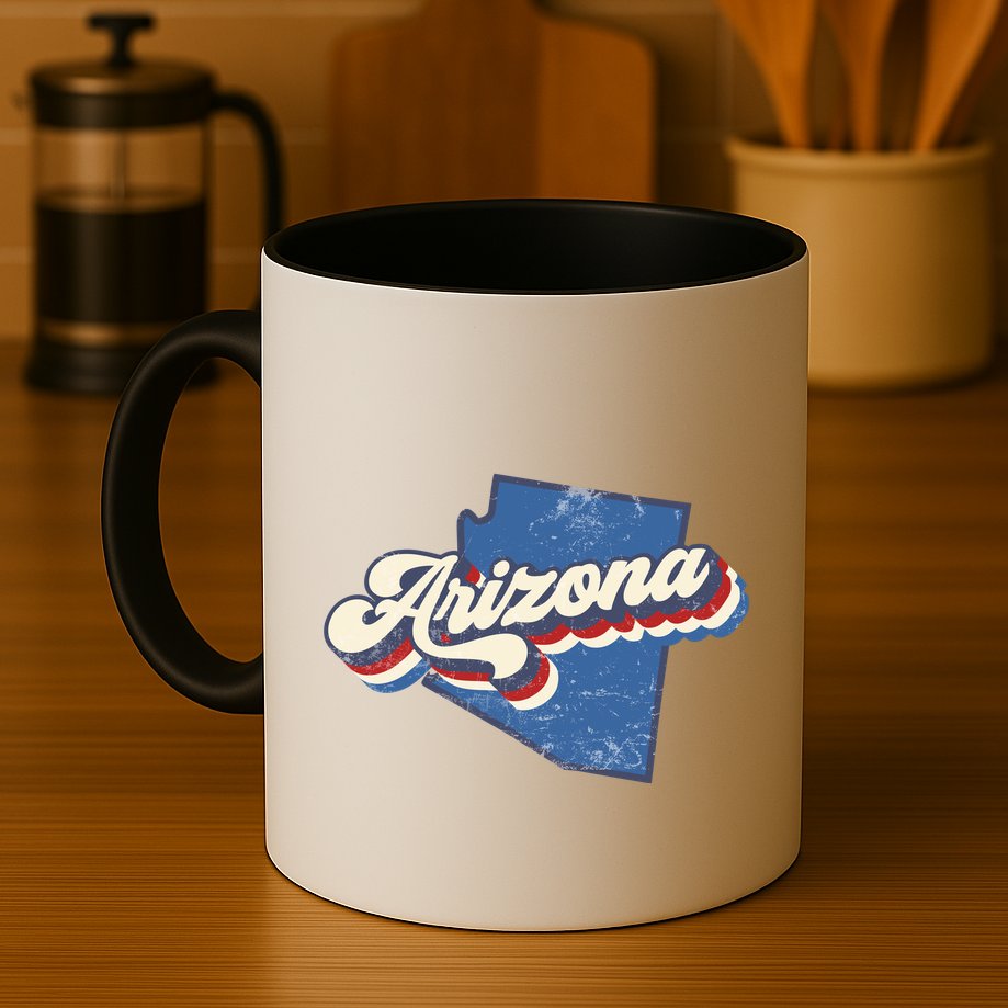 State Of Arizona Retro Logo Mug