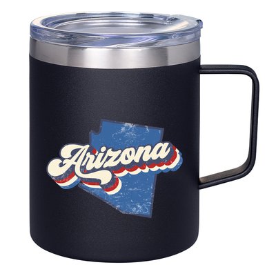 State Of Arizona Retro Logo 12oz Stainless Steel Coffee Mug