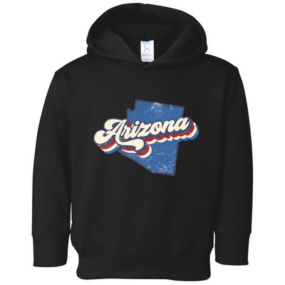 State Of Arizona Retro Logo Toddler Hoodie