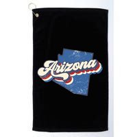 State Of Arizona Retro Logo Golf Towel