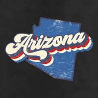 State Of Arizona Retro Logo Golf Towel