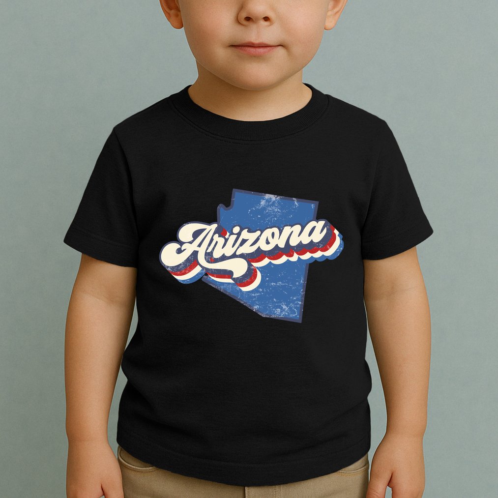 State Of Arizona Retro Logo Toddler T-Shirt