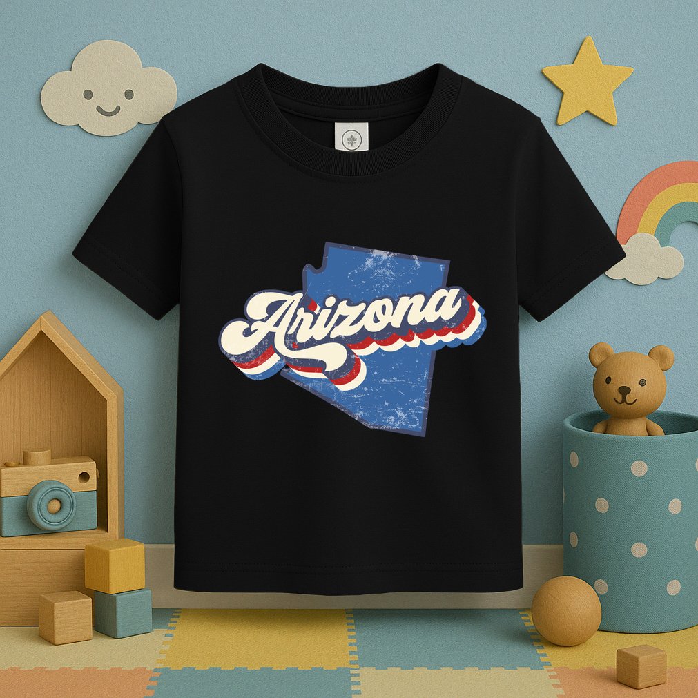 State Of Arizona Retro Logo Toddler T-Shirt