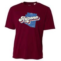 State Of Arizona Retro Logo Cooling Performance Crew T-Shirt