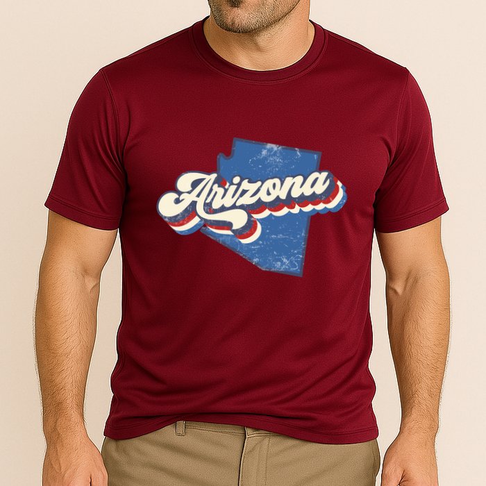 State Of Arizona Retro Logo Performance Shirt