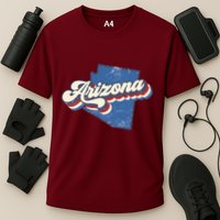 State Of Arizona Retro Logo Performance Shirt