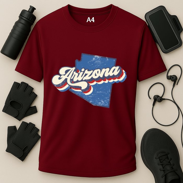 State Of Arizona Retro Logo Performance Shirt