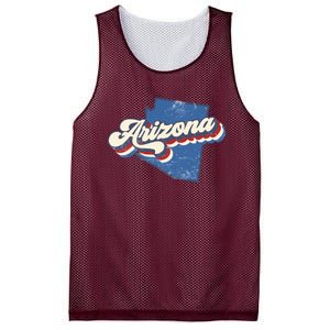 State Of Arizona Retro Logo Mesh Reversible Basketball Jersey Tank