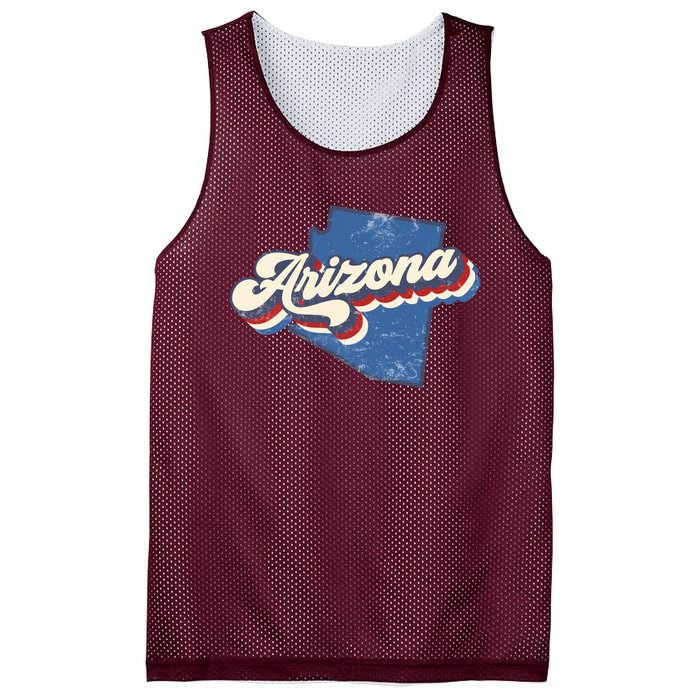 State Of Arizona Retro Logo Mesh Reversible Basketball Jersey Tank