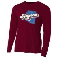 State Of Arizona Retro Logo Cooling Performance Long Sleeve Crew