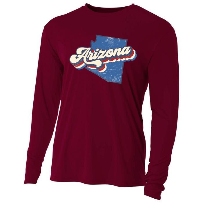 State Of Arizona Retro Logo Cooling Performance Long Sleeve Crew