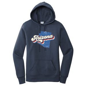 State Of Arizona Retro Logo Women's Pullover Hoodie