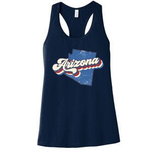 State Of Arizona Retro Logo Women's Racerback Tank