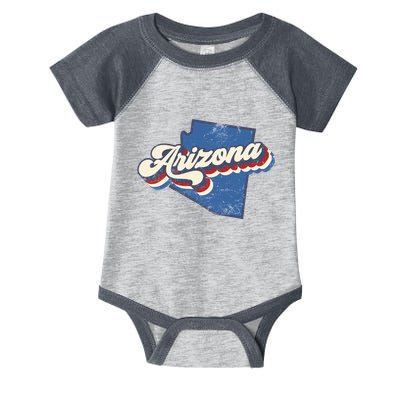 State Of Arizona Retro Logo Infant Baby Jersey Bodysuit