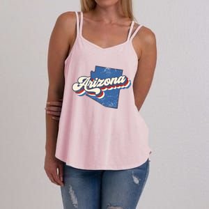 State Of Arizona Retro Logo Women's Strappy Tank