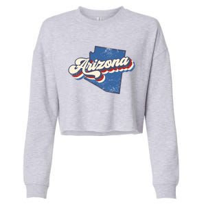 State Of Arizona Retro Logo Cropped Pullover Crew