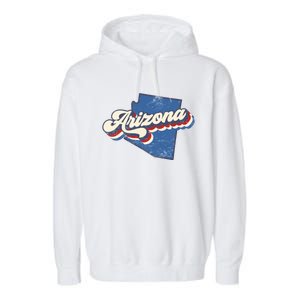 State Of Arizona Retro Logo Garment-Dyed Fleece Hoodie