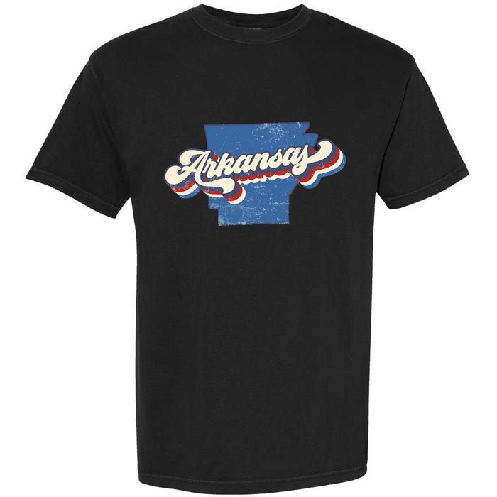 State Of Arkansas Retro Logo Garment-Dyed Heavyweight T-Shirt