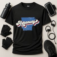 State Of Arkansas Retro Logo Performance Shirt