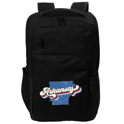 State Of Arkansas Retro Logo Impact Tech Backpack