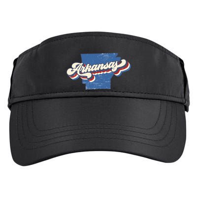 State Of Arkansas Retro Logo Adult Drive Performance Visor