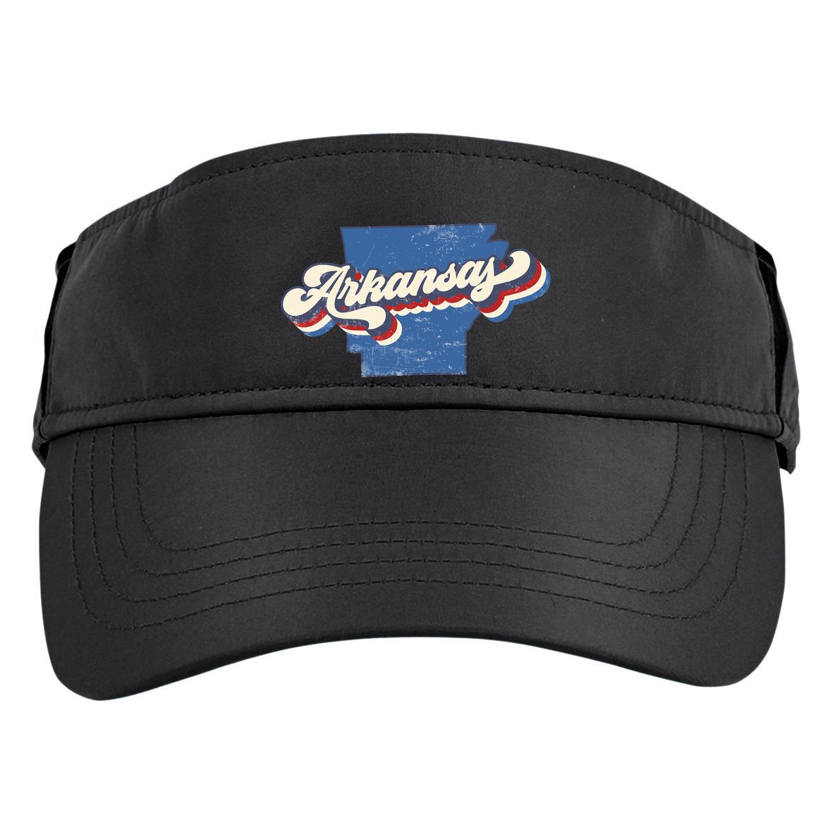 State Of Arkansas Retro Logo Adult Drive Performance Visor