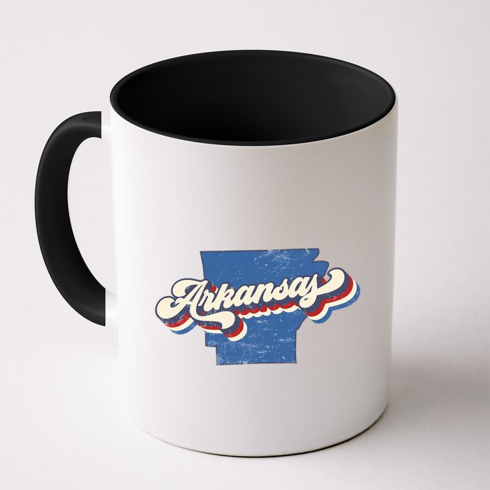 State Of Arkansas Retro Logo Mug