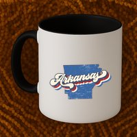 State Of Arkansas Retro Logo Mug