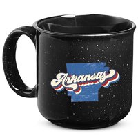 State Of Arkansas Retro Logo 15oz Campfire Ceramic Mug