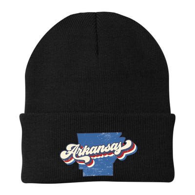 State Of Arkansas Retro Logo Beanie