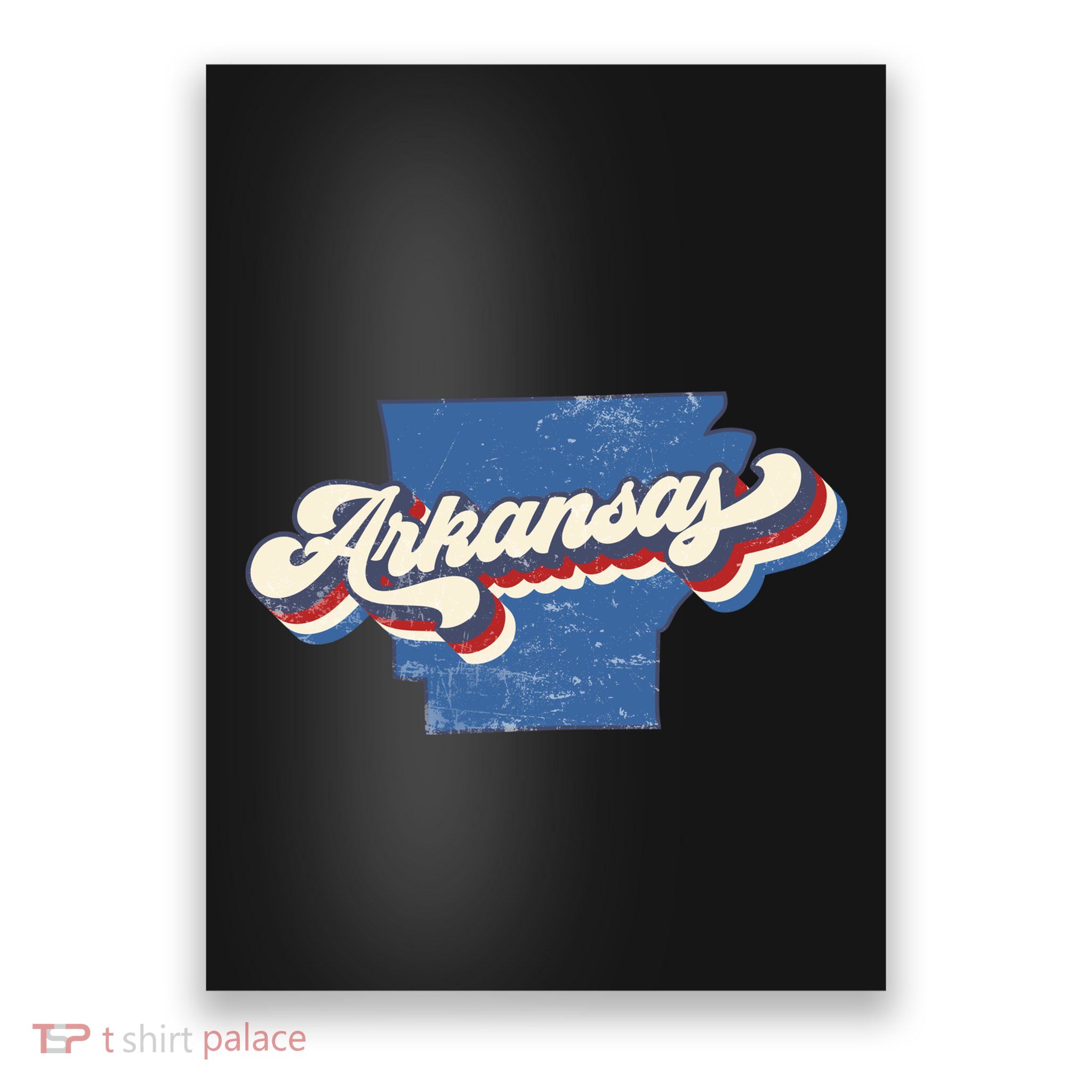 State Of Arkansas Retro Logo Poster