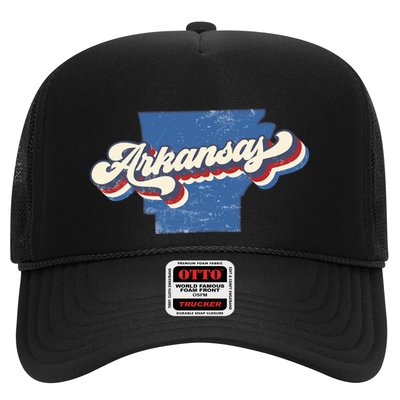 State Of Arkansas Retro Logo Trucker Hat