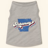 State Of Arkansas Retro Logo Doggie Tank