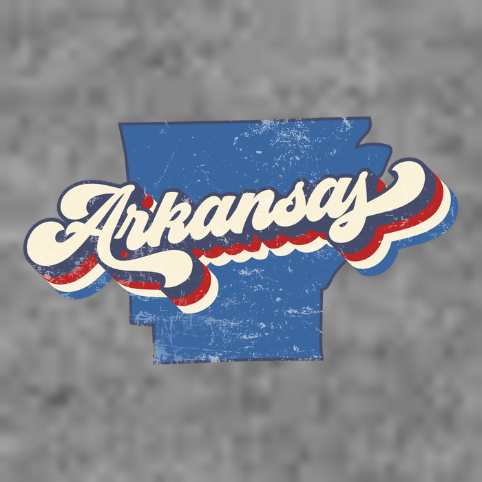 State Of Arkansas Retro Logo Doggie Tank