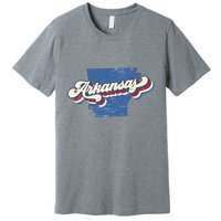 State Of Arkansas Retro Logo Premium T-Shirt