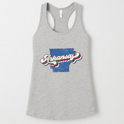 State Of Arkansas Retro Logo Womens Tank Top