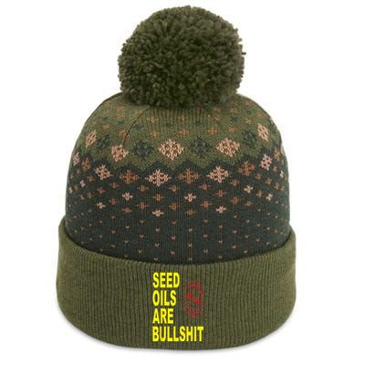 Seed Oils Are Bullshit Oils Unhealthy Foods The Baniff Cuffed Pom Beanie