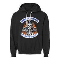 Sons Of Aspirin Arthritis Chapter For Funny Biker Garment-Dyed Fleece Hoodie