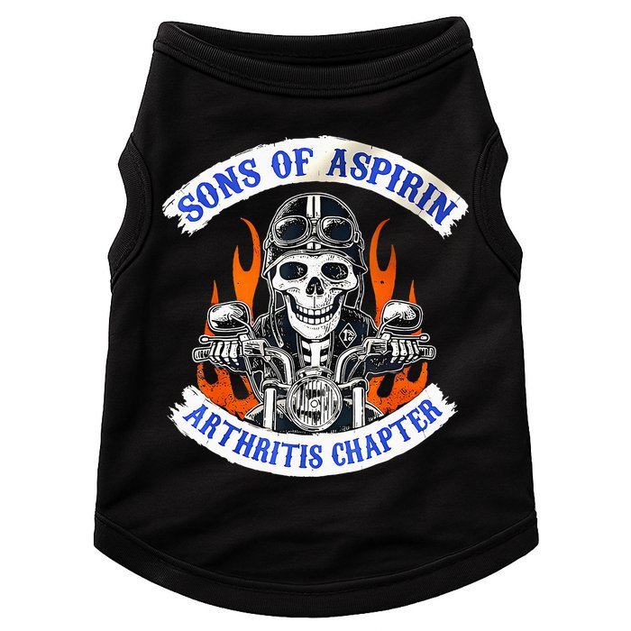 Sons Of Aspirin Arthritis Chapter For Funny Biker Doggie Tank