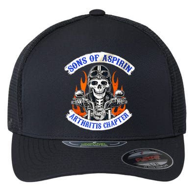 Sons Of Aspirin Arthritis Chapter For Funny Biker Flexfit Unipanel Trucker Cap