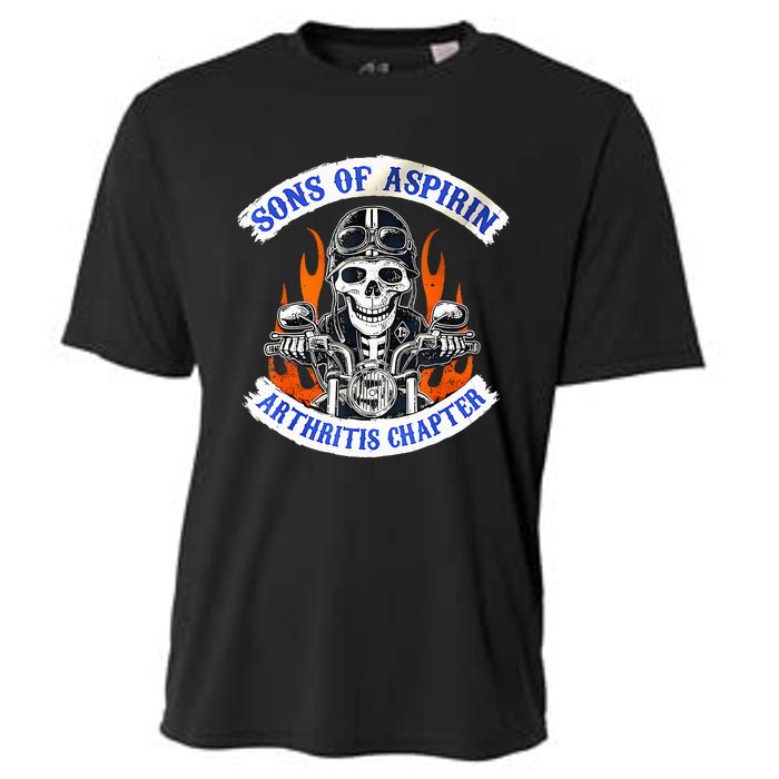 Sons Of Aspirin Arthritis Chapter For Funny Biker Cooling Performance Crew T-Shirt