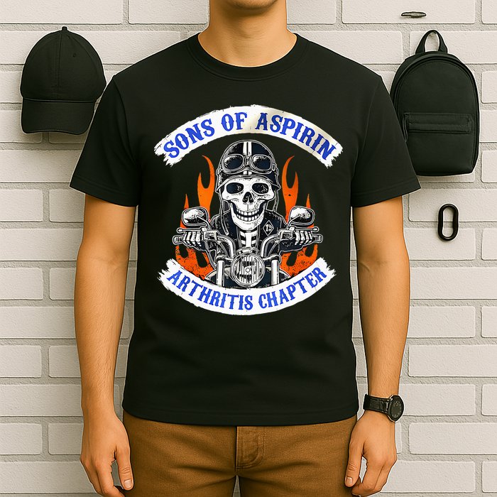 Sons Of Aspirin Arthritis Chapter For Funny Biker T-Shirt