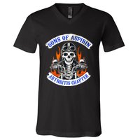 Sons Of Aspirin Arthritis Chapter For Funny Biker V-Neck T-Shirt