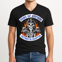 Sons Of Aspirin Arthritis Chapter For Funny Biker V-Neck T-Shirt